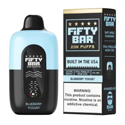 Blueberry Yogurt Disposable Vape (20000 Puffs) by Fifty Bar 20K
