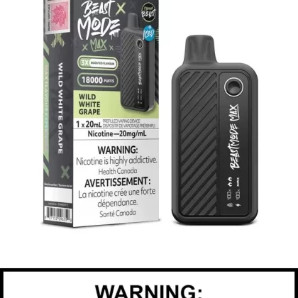 Wild White Grape Iced Flavour Beast Beast Mode Max Disposable Vape