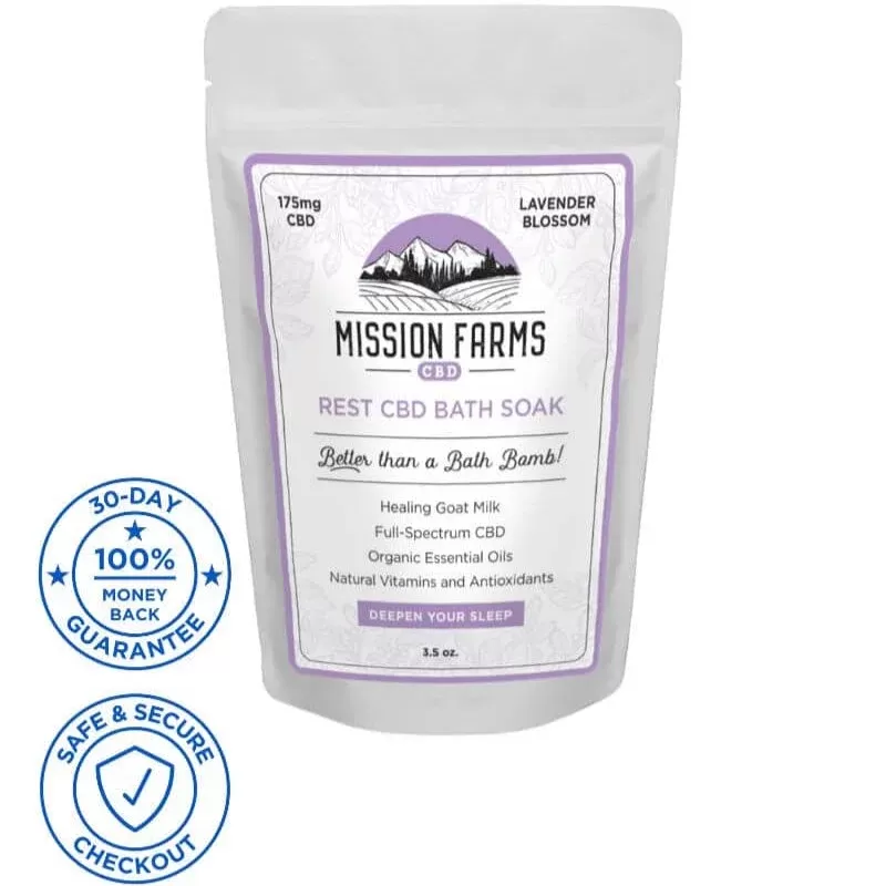 Mission Farms Rest CBD Bath Soak - Vape Store