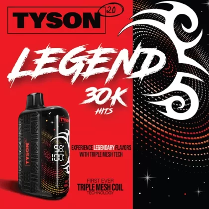 Tyson 2.0 "LEGEND" 30K Disposable Device – 30,000 Puffs