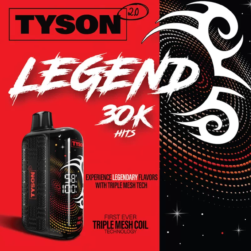 Tyson 2.0 "LEGEND" 30K Disposable Device – 30,000 Puffs