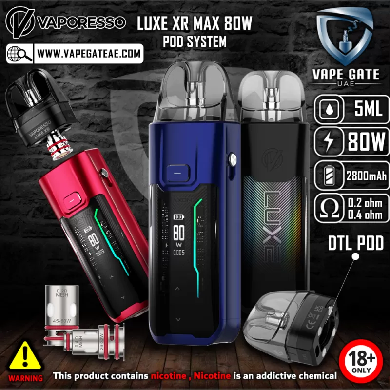 VAPORESSO LUXE XR MAX 80W POD SYSTEM - Red