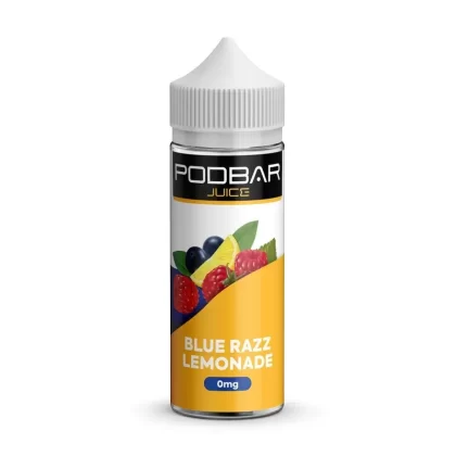 KINGSTON PODBAR JUICE BLUE RAZZ LEMONADE 100ML SHORTFILL E-LIQUID