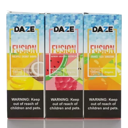 7 Daze Fusion ICED - No Nicotine Vape Juice - 100ml - Banana Cantaloupe Honeydew ICED
