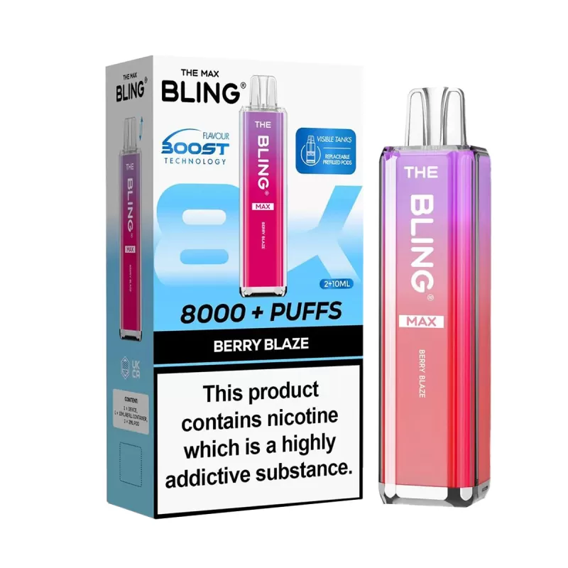 The Crystal Bling Max 8000 Prefilled Vape Kit - Mr Blue