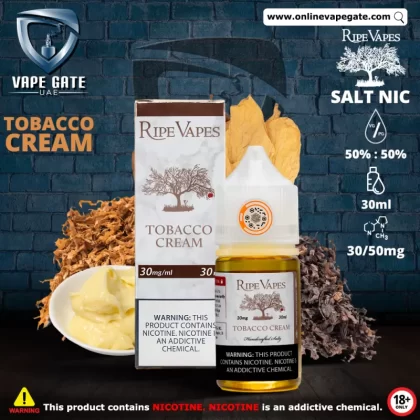 Tobacco Cream 30ml SaltNic by Ripe Vape - 50 mg / 30 ml