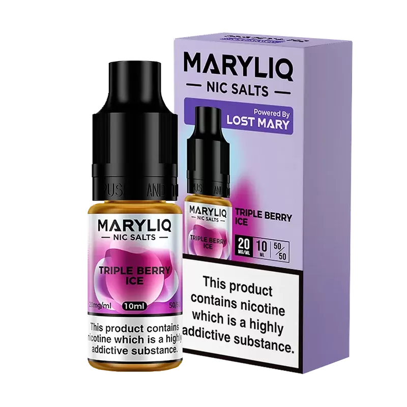MaryLiq Triple Berry Ice 10mg & 20mg Nic Salt 10ml Liquid (10 pk)