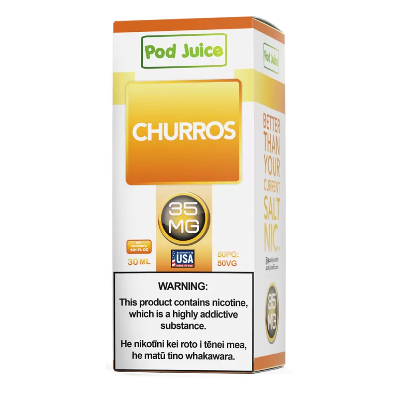 Pod Juice Salt – Churros 30ml (35, 55 mg) - Vapebazaar Pk - Image 3