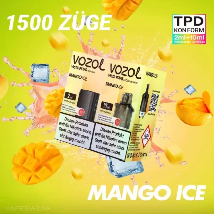 Vozol Vista Plug – Mango Ice Prefilled Pod - Vapebazar