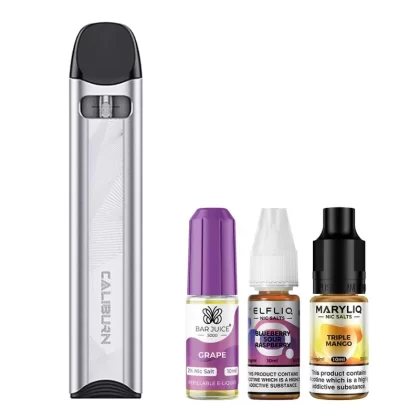 Uwell Caliburn A3S Fruity Bundle - Colour#Moonlight Silver (CB1FB7) (CB1FB7)