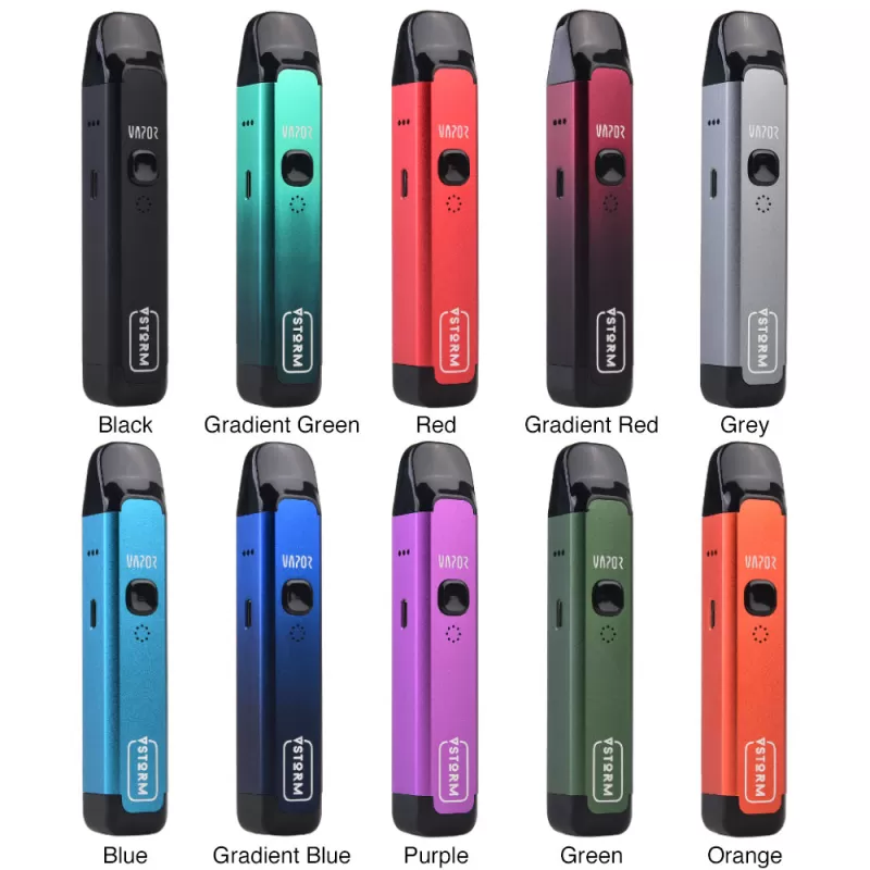 Vapor Storm Flame Pod Kit 25W 1100mAh - Gradient Green - Image 2