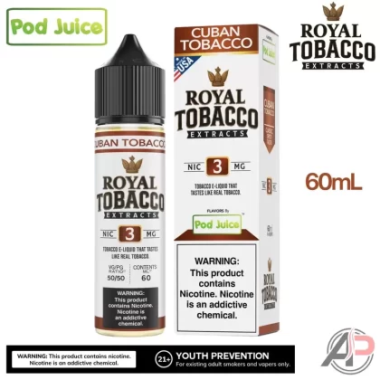 Pod Juice Royal Tobacco Extracts Cuban Tobacco E-Liquid 60mL - Vape Product, Vape Product (48E86B)