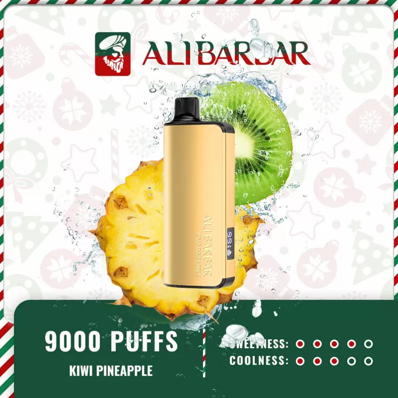 Alibarbar Ingot 9000 Puffs – Kiwi Pineapple Ice - Image 2