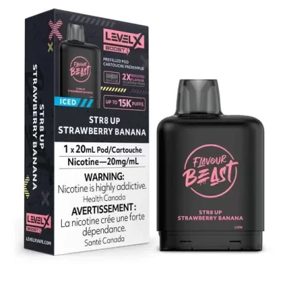 STR8 UP STRAWBERRY BANANA – LEVEL X FB BOOST (20mL)