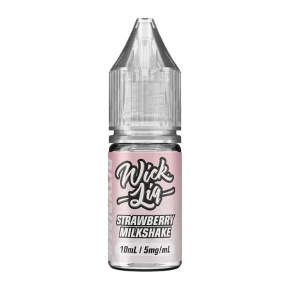 Strawberry Milkshake By Wick Liq 10ml Nic Salt - Nicotine Strength#10mg (Salt)>20mg (Salt)>5mg (Salt) (CAD8BA)