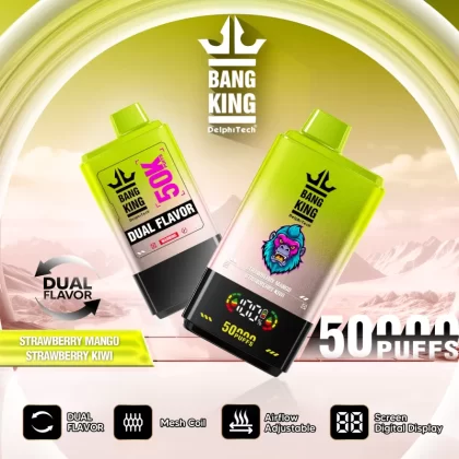 Bang King 50000 – 50K Puffs 25ml*2 Smart Digital Screen Disposable Vape - Flamevape
