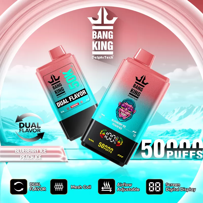 Bang King 50000 – 50K Puffs 25ml*2 Smart Digital Screen Disposable Vape - Flamevape - Image 2