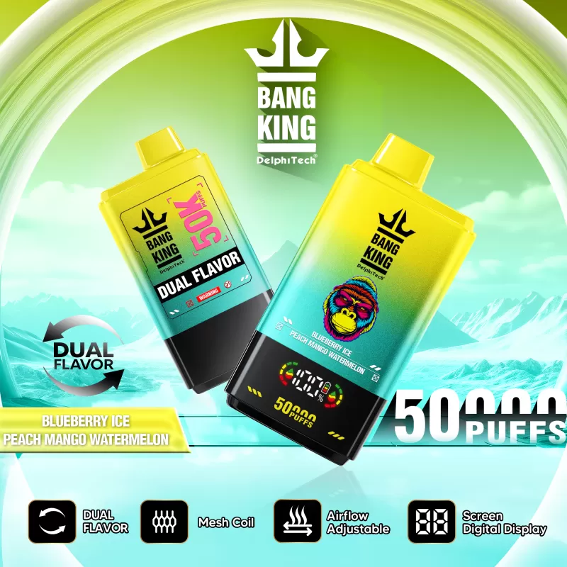 Bang King 50000 – 50K Puffs 25ml*2 Smart Digital Screen Disposable Vape - Flamevape - Image 3