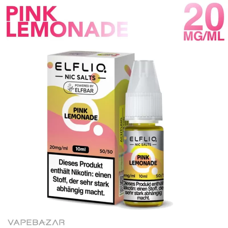 Elfliq Nikotinsalz Liquid 10ml – Pink Lemonade 20mg/ml Nikotin - Image 2