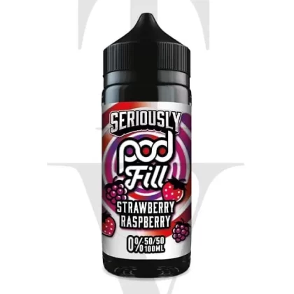 SERIOUSLY POD FILL STRAWBERRY RASPBERRY SHORTFILL E-LIQUID