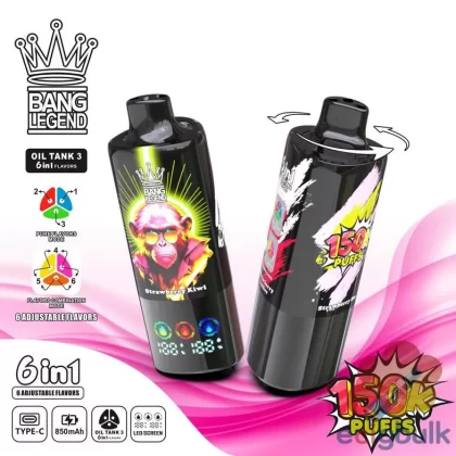 Bang Legend 150000 Puffs Disposable Vape | Long-Lasting & Rechargeable