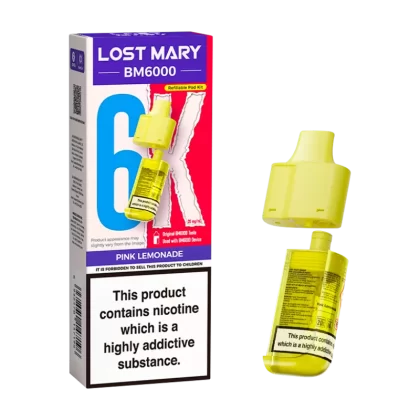 Pink Lemonade Lost Mary BM6000 Refill Pack - Ecigwizard