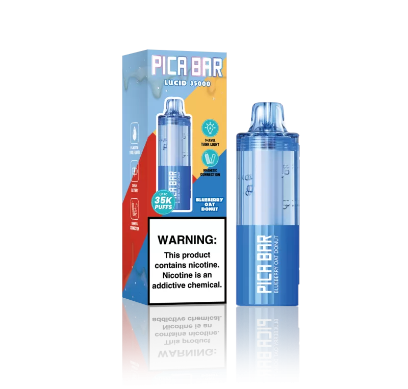 Assembled in USA | PICA BAR Lucid 35K Disposable POD - 35,000 Puffs - Watermelon Ice - Image 2