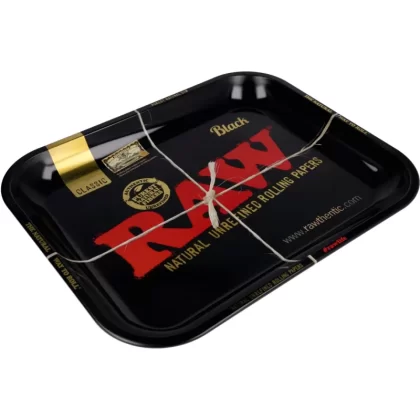 RAW Black Joint Tray Various Sizes - Vapefully