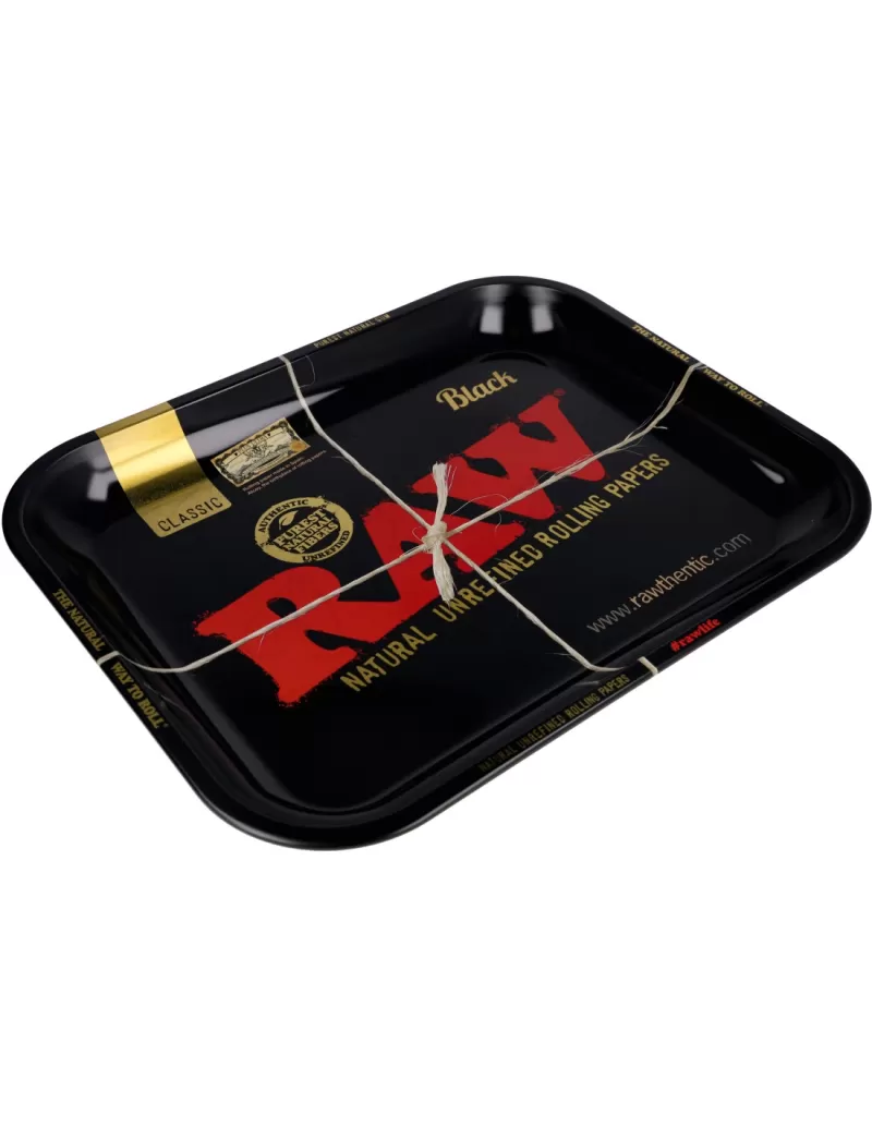 RAW Black Joint Tray Various Sizes - Vapefully