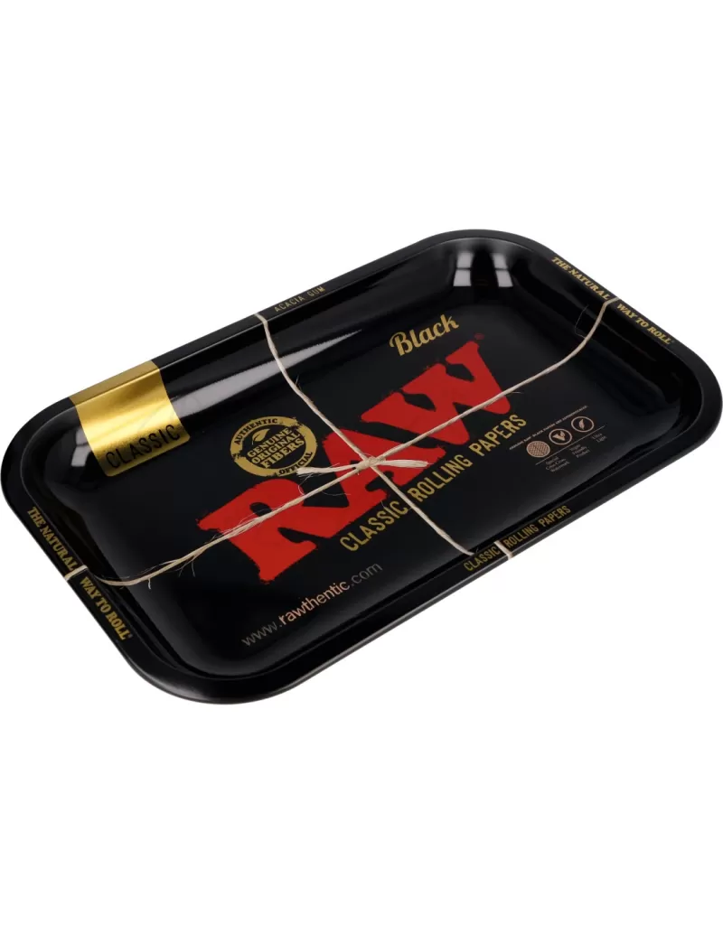 RAW Black Joint Tray Various Sizes - Vapefully - Image 2