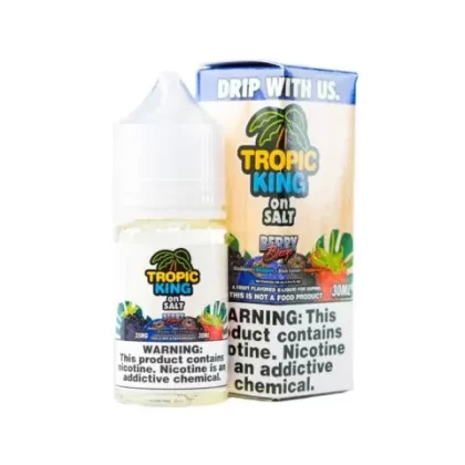 Tropic King On Salt Nic Premium E-Liquid 30ml - Berry Breeze / 50mg