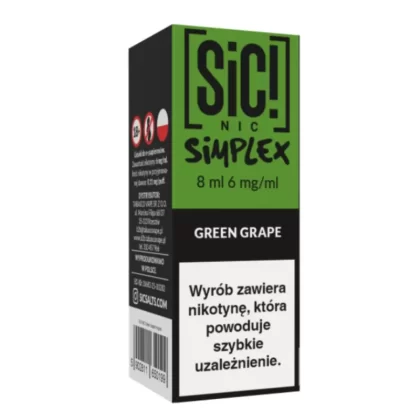 Liquid SIC! NIC 8ml 6mg Green Grape Ice – Simplex