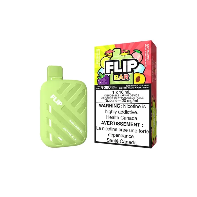 FLIP BAR 9000 – BERRY LEMON ICE AND JUICY PEACH ICE