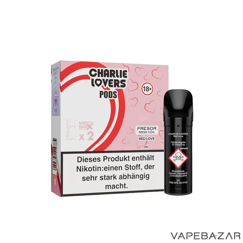 Charlie Lovers Pods – Red Love (2er Pack) - Vapebazar - Image 3
