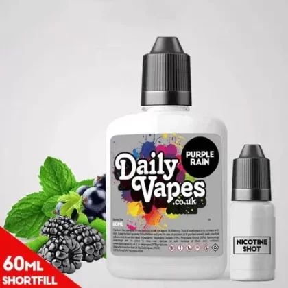 Purple Rain - Nic Strength#0mg Bottle Topper>3mg Freebase Nic Shot (x1)>3mg Salt Nic Shot (x1)>6mg Freebase Nic Shot (x2)>6mg Salt Nic Shot (x2)