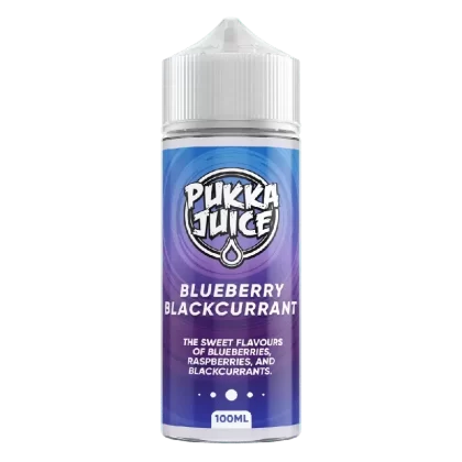 Pukka Juice 100ml E-liquid Shortfill Blueberry Blackcurrant - Nicotine Strength#0mg
