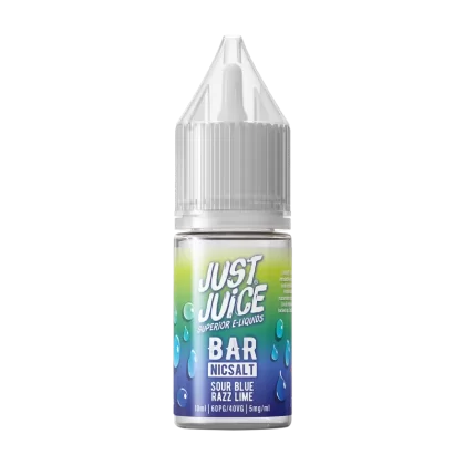 Sour Blue Razz Lime Nic Salt by Just Juice Bar - 10mg - Vape Product (FF423F)