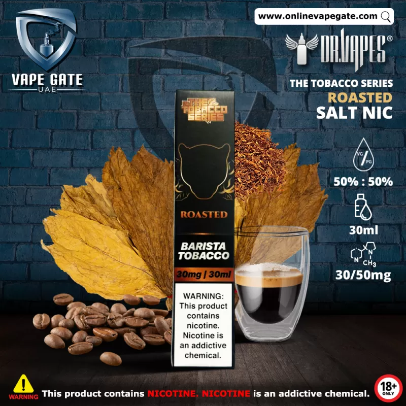 Roasted - The Tobacco Series 30ml Saltnic by Dr. Vapes - 30 mg / 30 ml