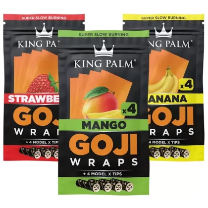 King Palm Goji Wraps and Filter Tips – 4ct - Flavor#Honey>Mango>Banana
