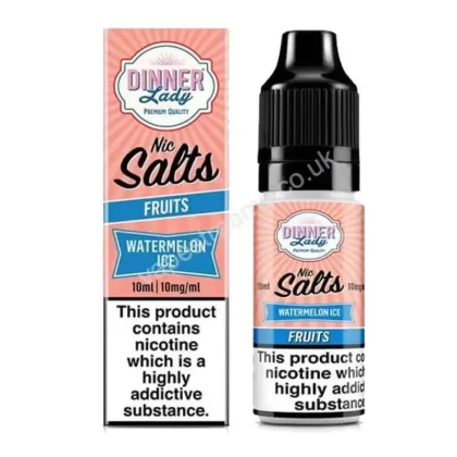 Dinner Lady Watermelon Ice Nic Salt E-Liquid - Vapestreams Co