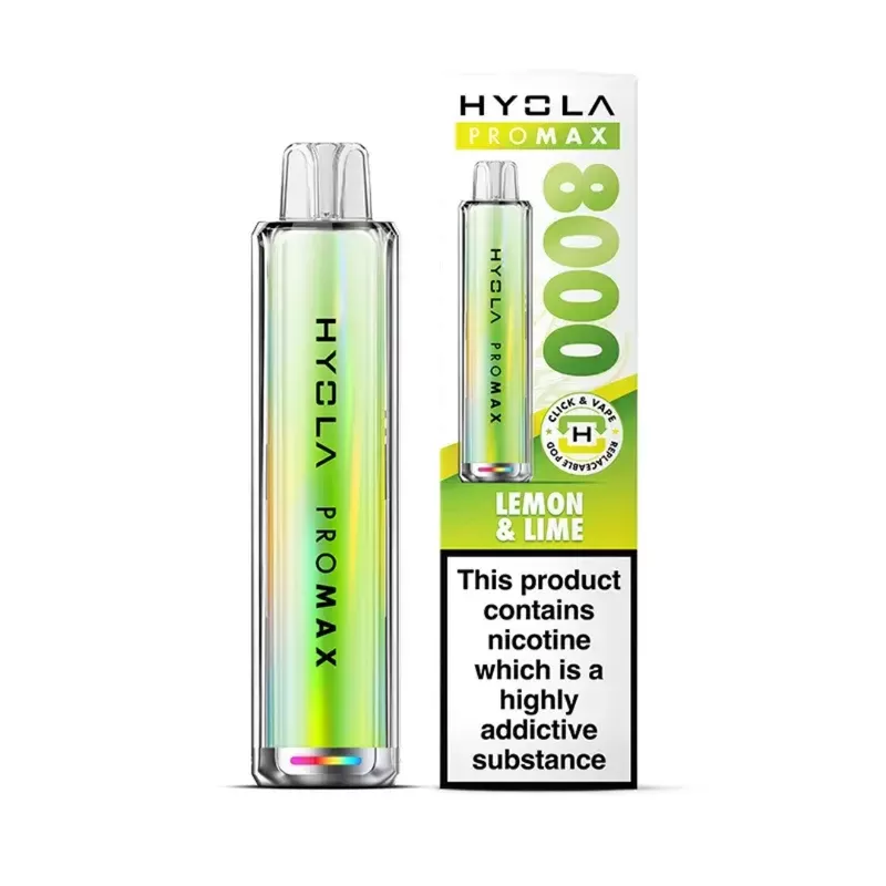Hyola Pro Max 8000 Prefilled Pod Kit Lemon Blue Lime - Nicotine Strength#20mg (8F7B6B)