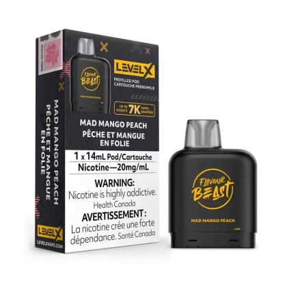 LEVEL X FLAVOUR BEAST PODS – MAD MANGO PEACH