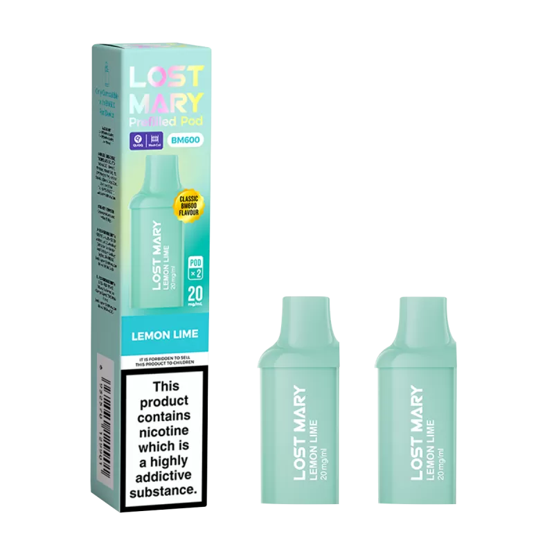 Lemon Lime Lost Mary BM600 Pods - Ecigwizard