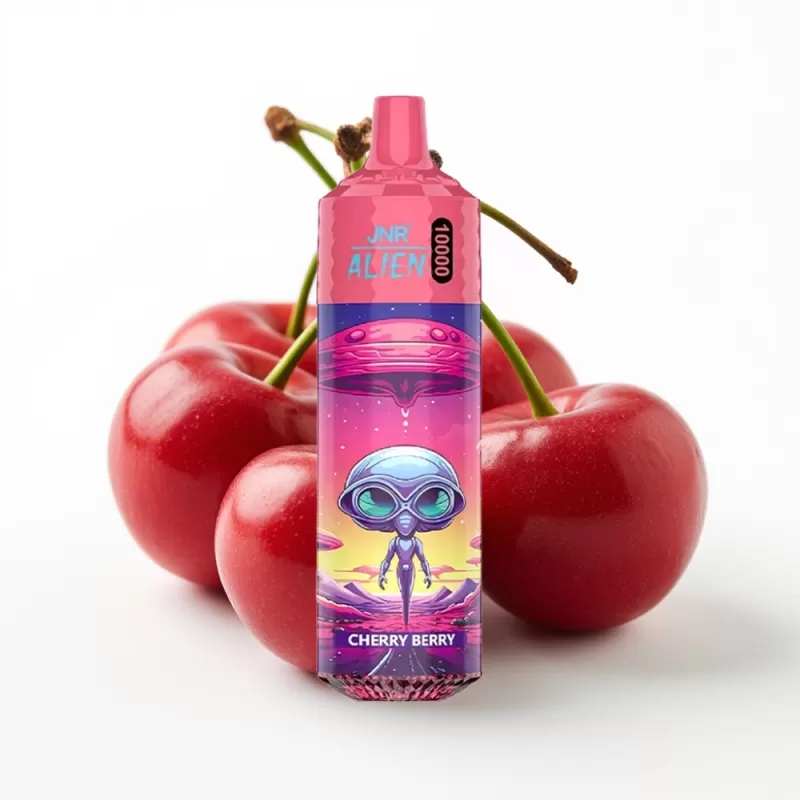 JNR Alien 10000 Puffs Cereza Baya 850mAh 20ml Tipo-C Mexico vape - Fumotvapemexico