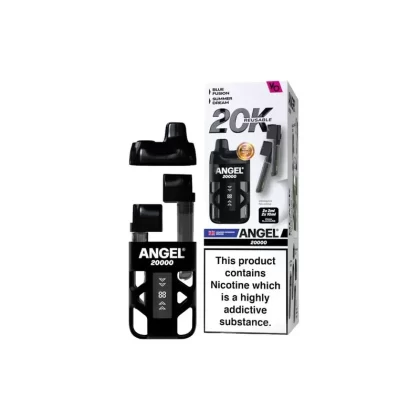 Vapes Bars Angel 20000 Vape Kit - Edition#Blue>Sky Blue>Golden>Coral>Purple>Green>Red>Brown>Violet>Black>Yellow (F20FEC)