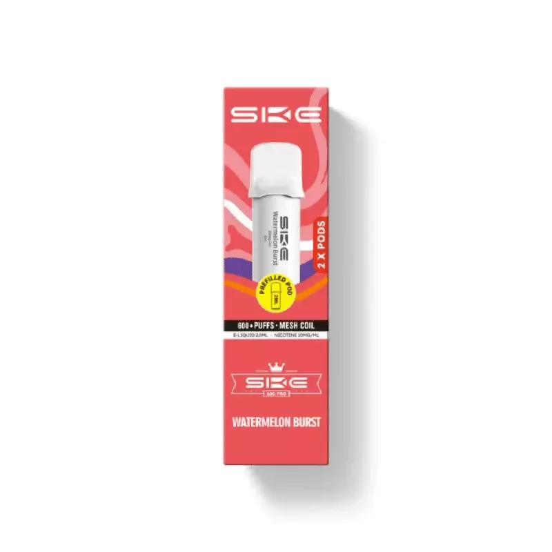 SKE Crystal Pro 600 Watermelon Burst Prefilled Pod - Nicotine Strength#20mg