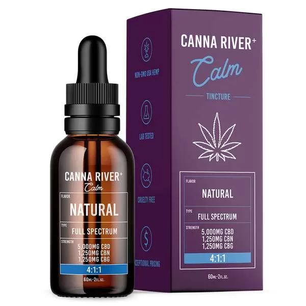 Canna River⁺ Full Spectrum CBD Calm Tincture 60mL - Image 2