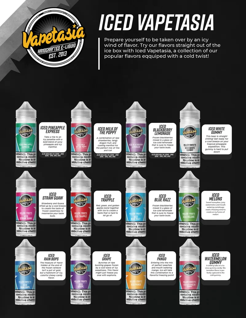 Vapetasia E-Liquid 100ml - ICED Blackberry Lemonade / 3mg - Vapeciga