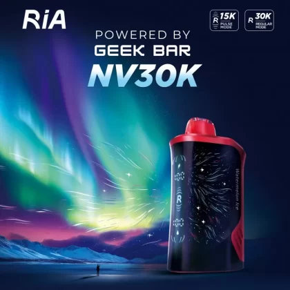 RIA NV30K Puff Powered By GEEK BAR Disposable Device – 30,000 Puffs - Blueberry Punch