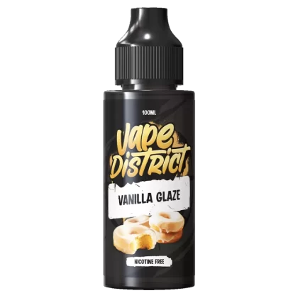 Vanilla Glaze by Vape District 100ml - NIC SHOTS (FREE)